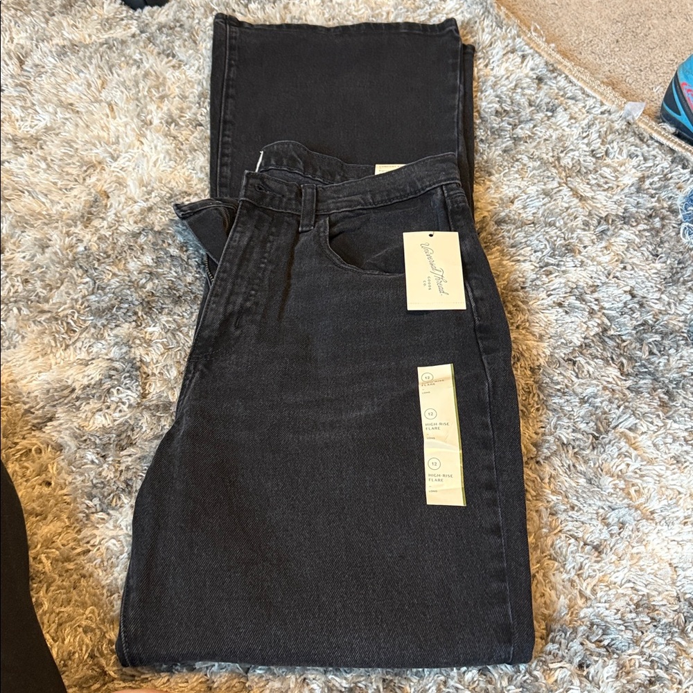 Universal Thread Dark Gray Flare Jeans
